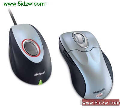 带有指纹读取器的Wireless IntelliMouse Explorer是款生物识别鼠标。