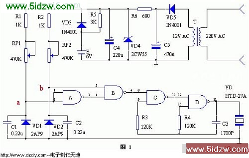 温度报警器电路--电子制作天地