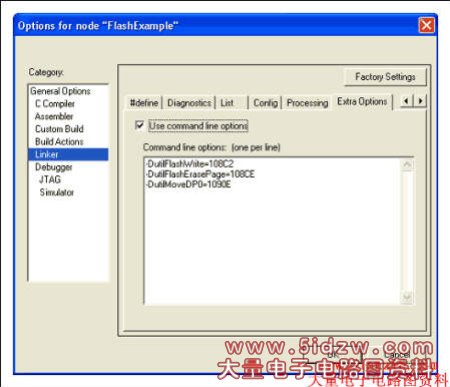 Figure 1. A MAXQ2000 project example uses three ROM functions.