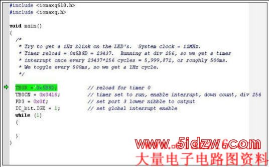图5. 程序在代码第一行暂停