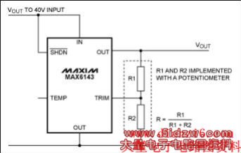 Figure 4. Typical operating schematic for the MAX6143.