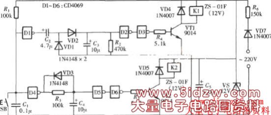 CD4069ɵĵťƵ˫·Դص·