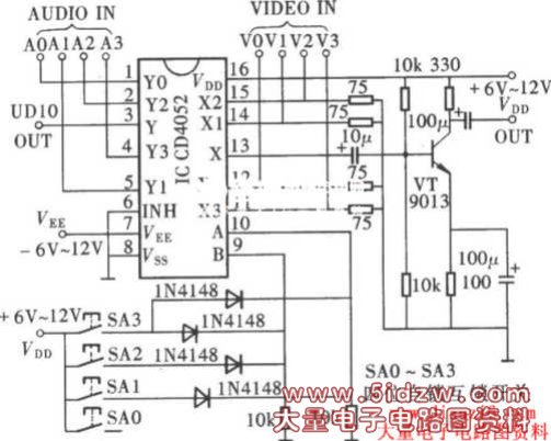 ͨAVת·(CD4052)·