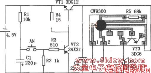 CW9300组成的定时门铃电路
