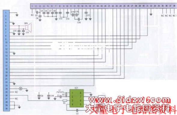 LG510型手机排线电路原理图