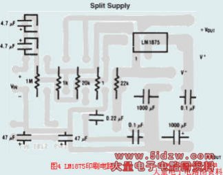 LM1875印刷板图