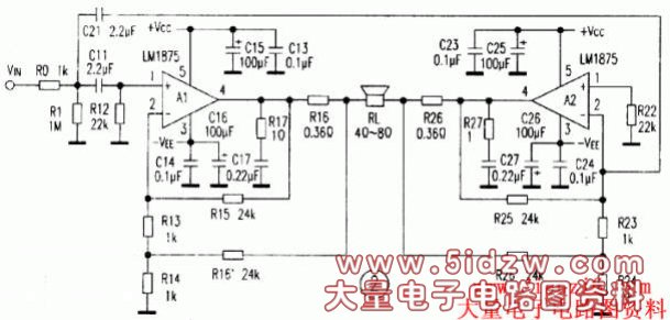 LM1875应用实验和电流反馈BTL电路设计