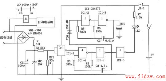电话线路状态告知器