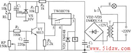 使用TWH8778的光控路灯电路(1)