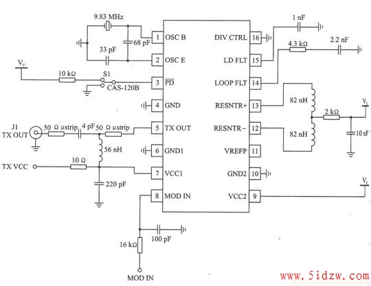 RF2516 AM/ASK/OOK 433/315 MHz