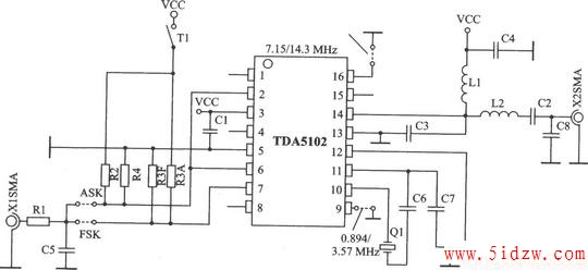 TDA5102 ASK/FSK 915 MHz